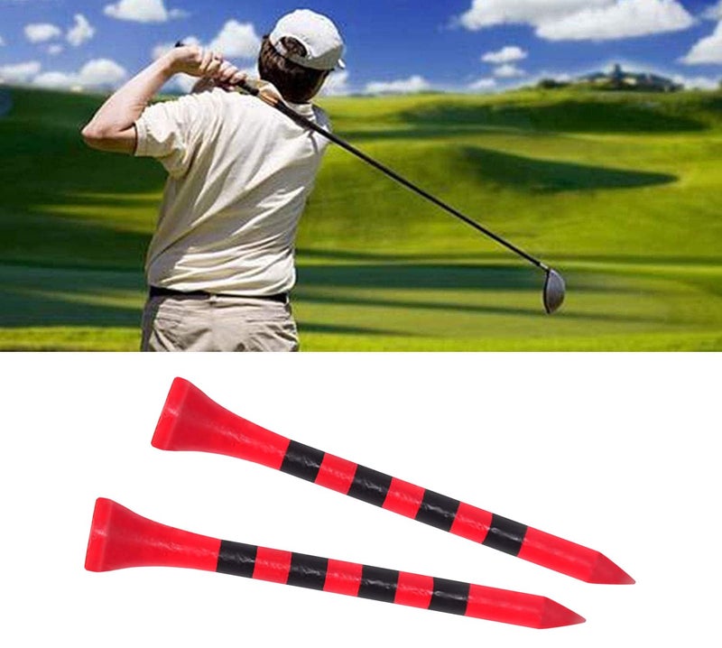 Zivisk Wooden Golf Tees 2-3/4 inch 100 Count 2.75" Long Golf Wood Bamboo Tees(Red,70mm) - Image 5